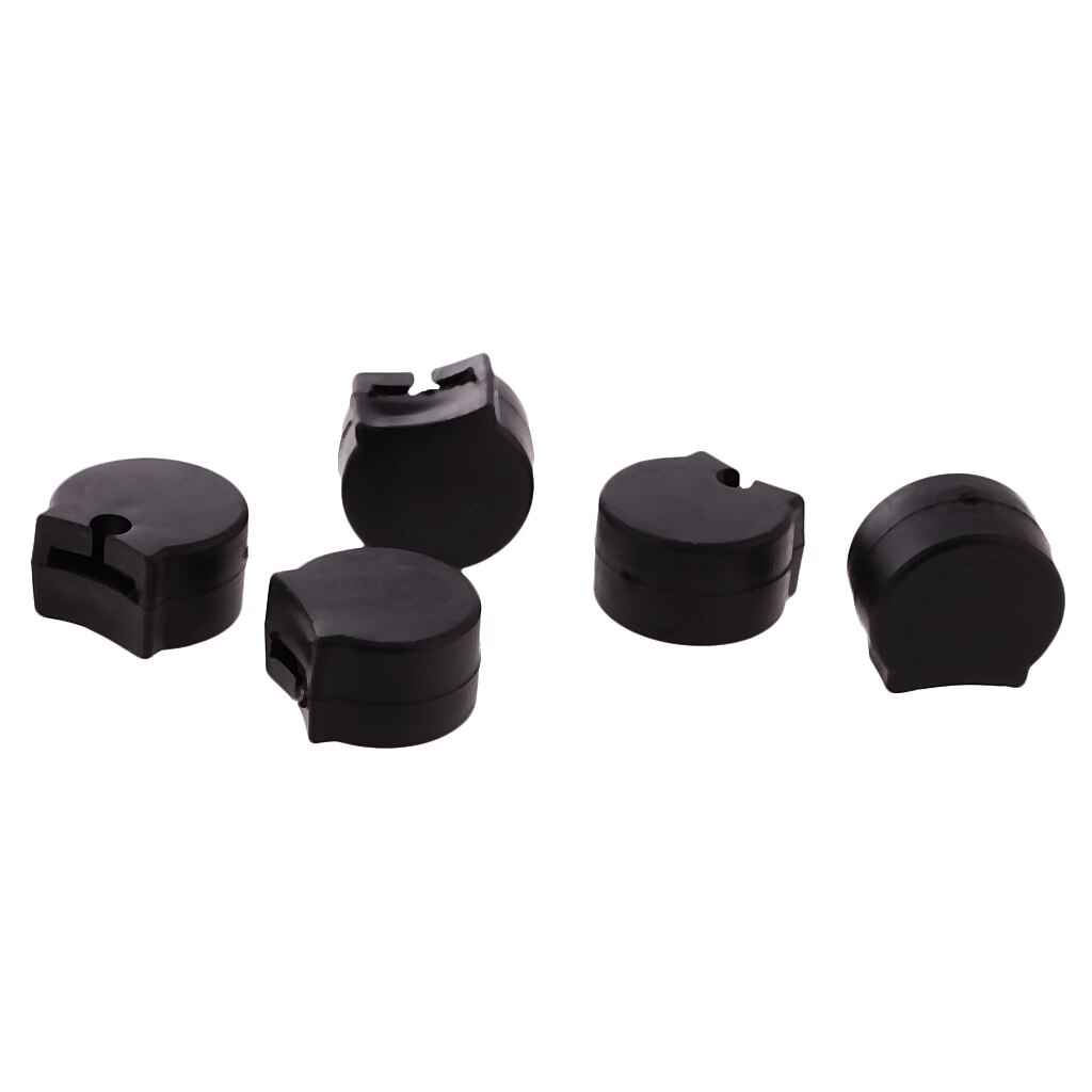 Protectores de dedos de goma para reposapiés, protectores de dedos para piezas de clarinete, 5 uds.