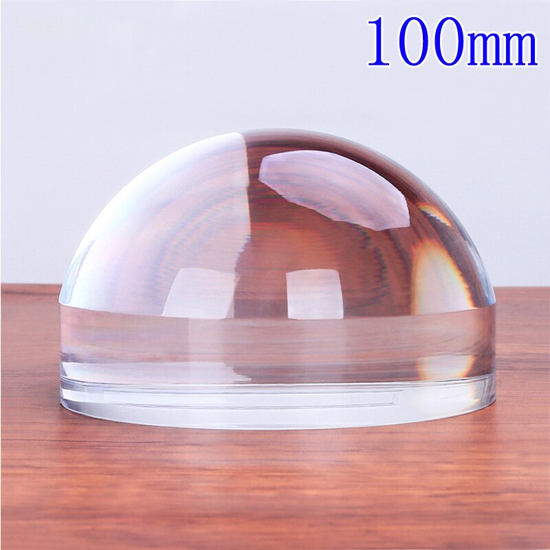 Paper Weight Desktop Magnifier Acrylic Lens Magnifying Glass Table Paperweight Magnifier Reading 50mm 60mm 80mm 100mm Crystal: Diameter 100mm