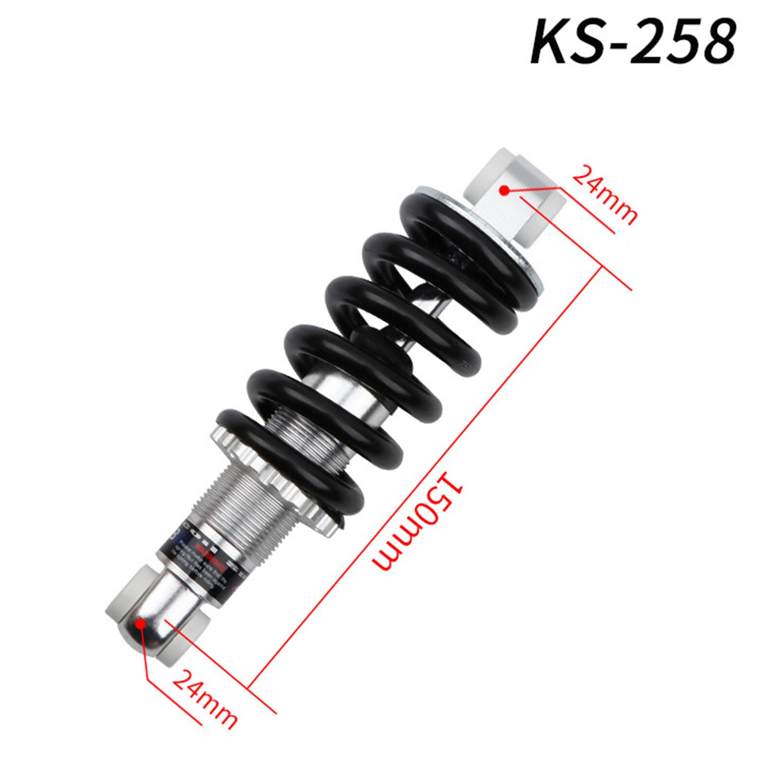 Amortiguadores de resorte KS-258 para bicicleta de montaña, accesorios de alta resistencia para ciclismo