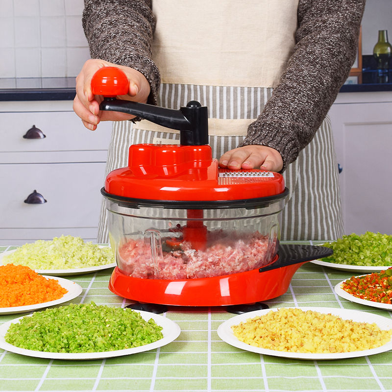 Multifunctionele Mixer Keukenmachine Keuken Manual Krachtige Ei Blender Vleesmolen Plantaardige Chopper Shredder