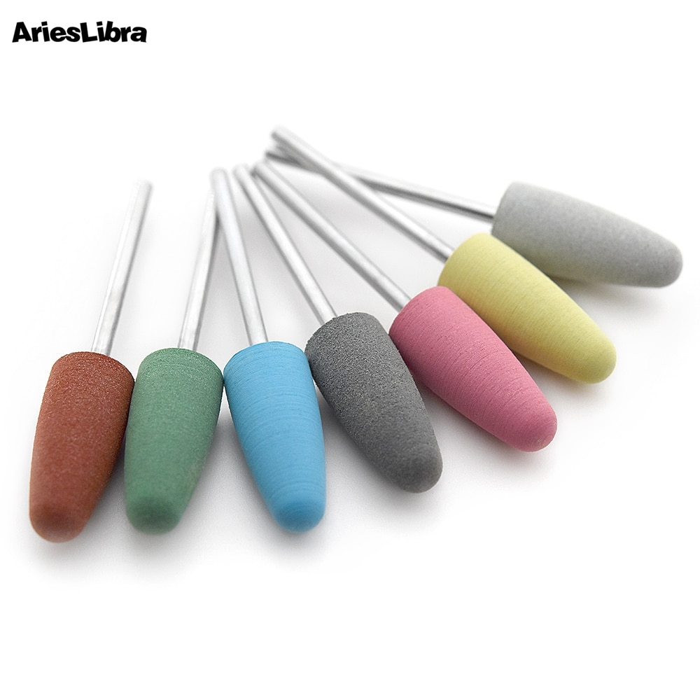 Arieslibra Rubber Nail Boor Grote Ronde Kop Diamant Frees Nail File Nail Tool Elektrische Manicure Boor Accessoires