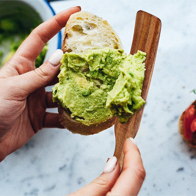 6 Pcs Wooden Spurtle Set, Teak Spurtle Set Heat Resistant Wooden Spatula Cooking Utensils Set Non-Stick Wooden Spoons