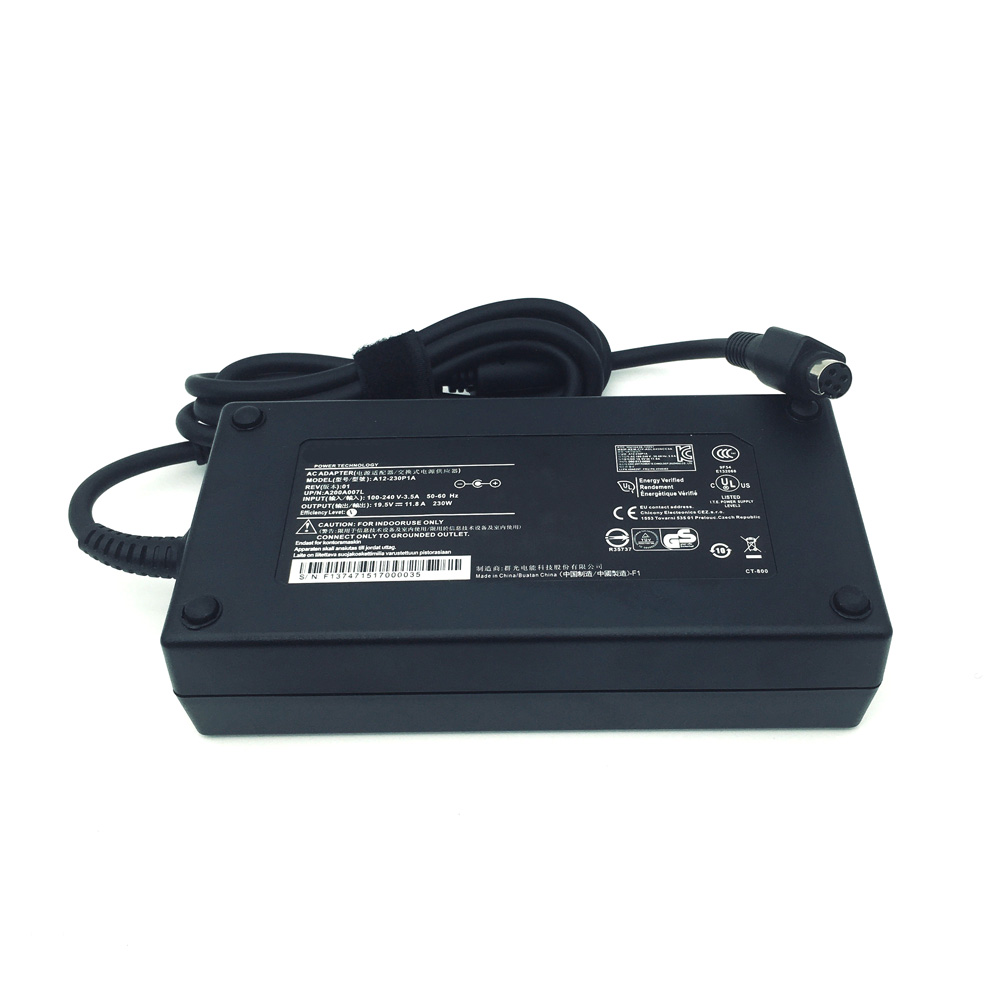 Încărcător adaptor de alimentare original 19.5v 230w a12-230 p 1a a230 a 003l adp -230eb t fsp 220- aban 1 pentru laptop de gaming clevo  p770dm p770dm- g p