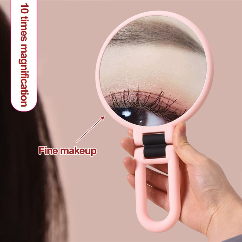 2/5/10/15X Magnifying Makeup Mirror Hand Mirror Portable Folding Makeup Vanity Mirror Double Sided Handheld Mirrors Makeup Tools