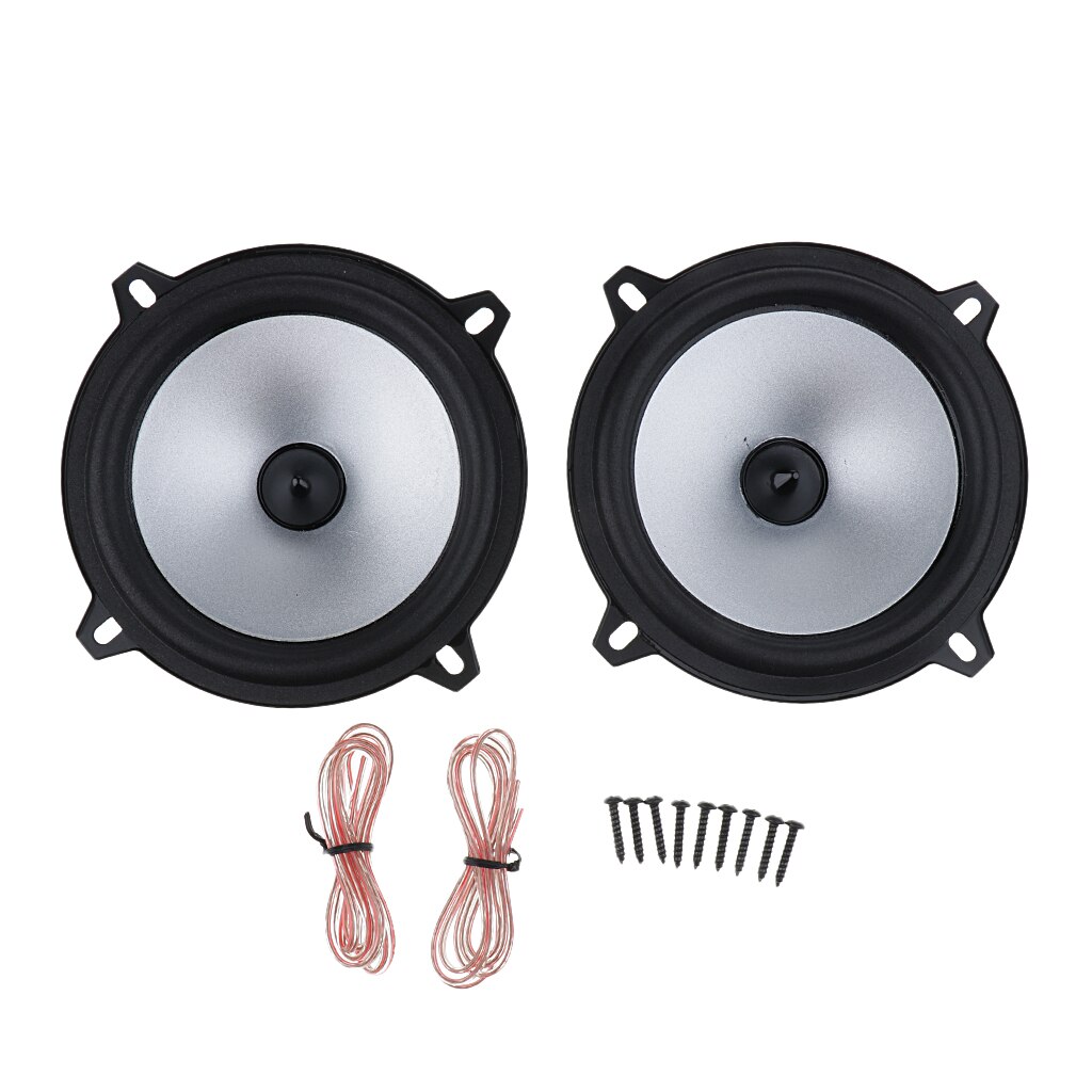 1 Pair 5 inch 50W 88dB Car Audio Stereo Subwoofer Woofer Full Range Speaker