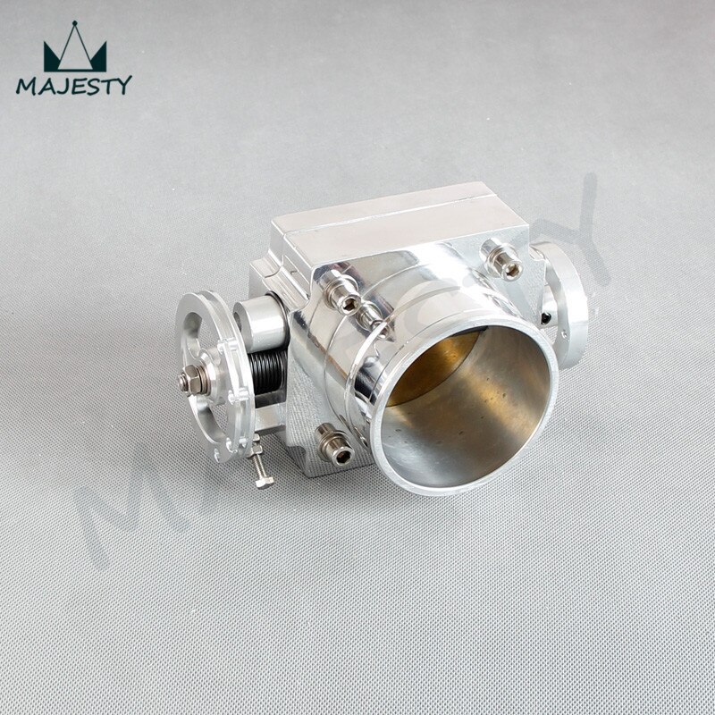 Universal 90MM VQ35TPS Throttle Body Intake Manifold RB25DET RB26DET GTS SILVER