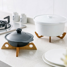 Tablett Gestell Abnehmbare Holz Tisch matt Küche Topf Wärme Isolierte Kühlung Gericht Topflappen Gerät Halfter Küche Gerät Werkzeuge