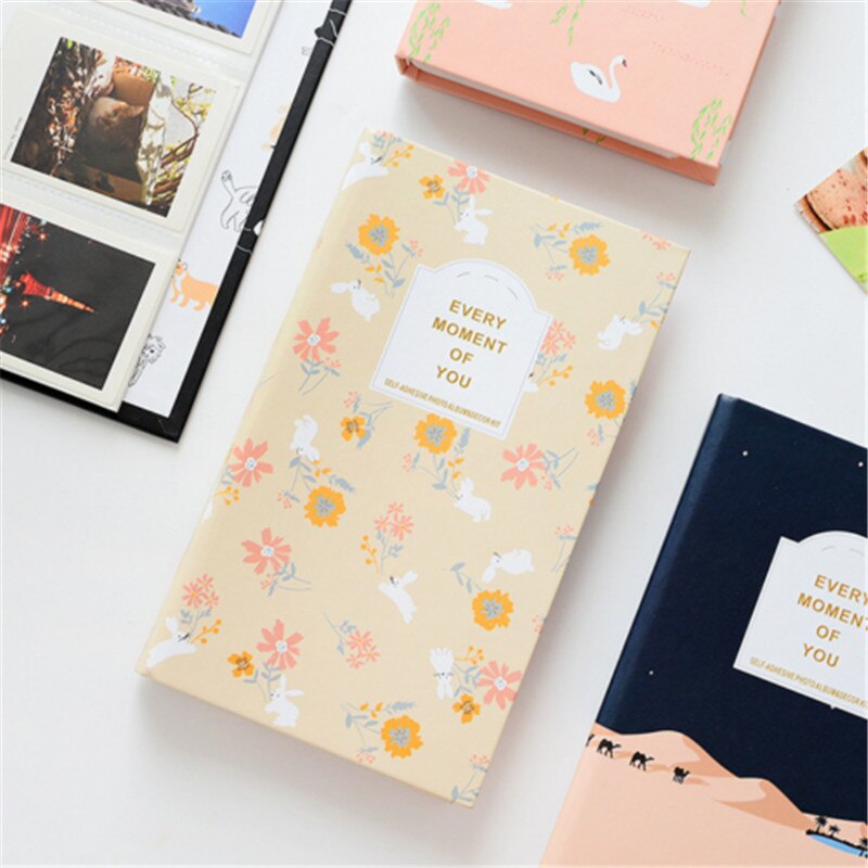 Mode Unieke Polaroid Foto Album 84Pcs 3Inch Bloemen Pastoralism 'S Opslag Case Familie: rabbit