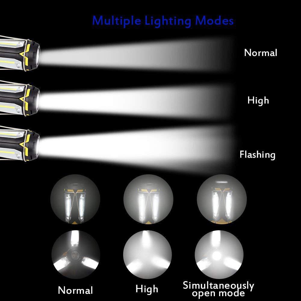 USB Rechargeable/AA Foldable Tent Lantern XPE+3*COB LED Bulb Lamp Emergency Night Fishing Light Outdoor Portable Camping Lamps