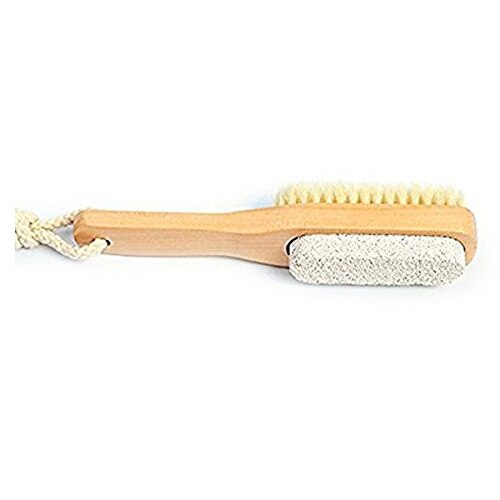 Natuurlijke Wilde Zwijnen Borstel Douche Borstel Puimsteen Voetenbad Hout Kleur