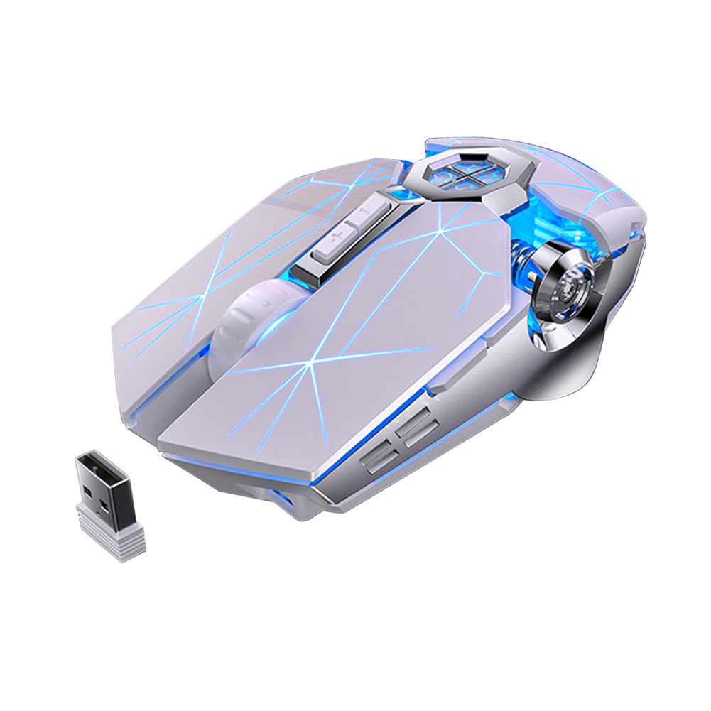 Wireless Optical Mouse Wireless Mouse Devices Connect-in Tablet Laptop 1600dpi Home Office Gaming Mice: white