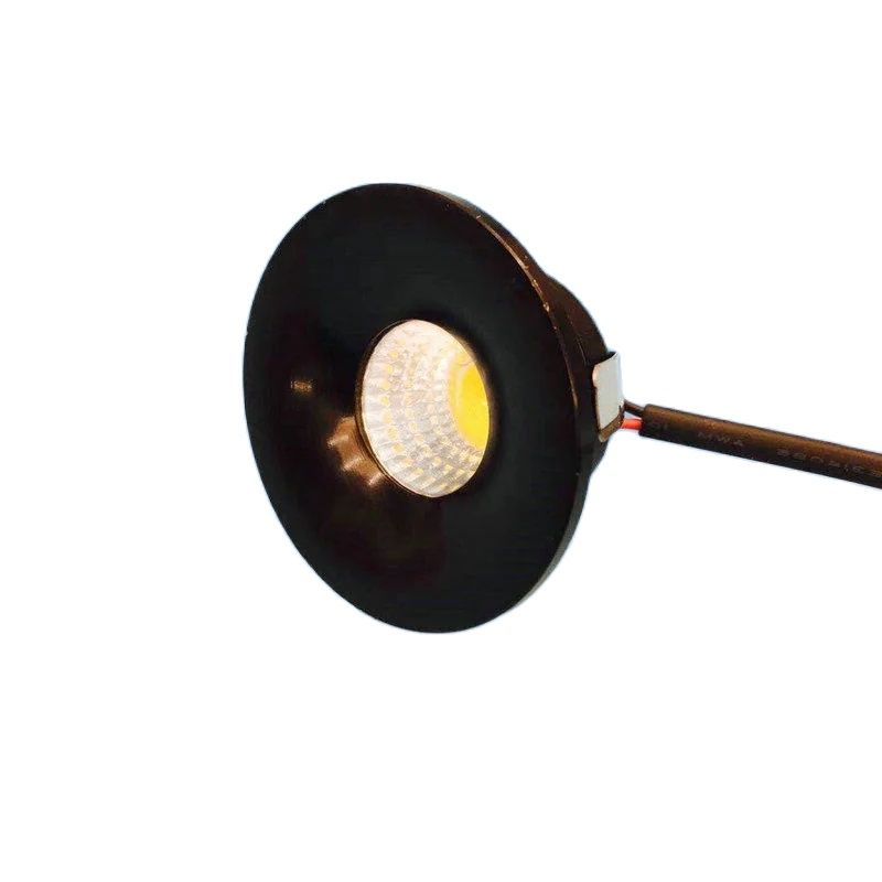 Spotlights 3.5W LED Mini Spot Lights For Display Case, Power Dimmable Cabinet Lamps - White 6000K (Set Of 6)