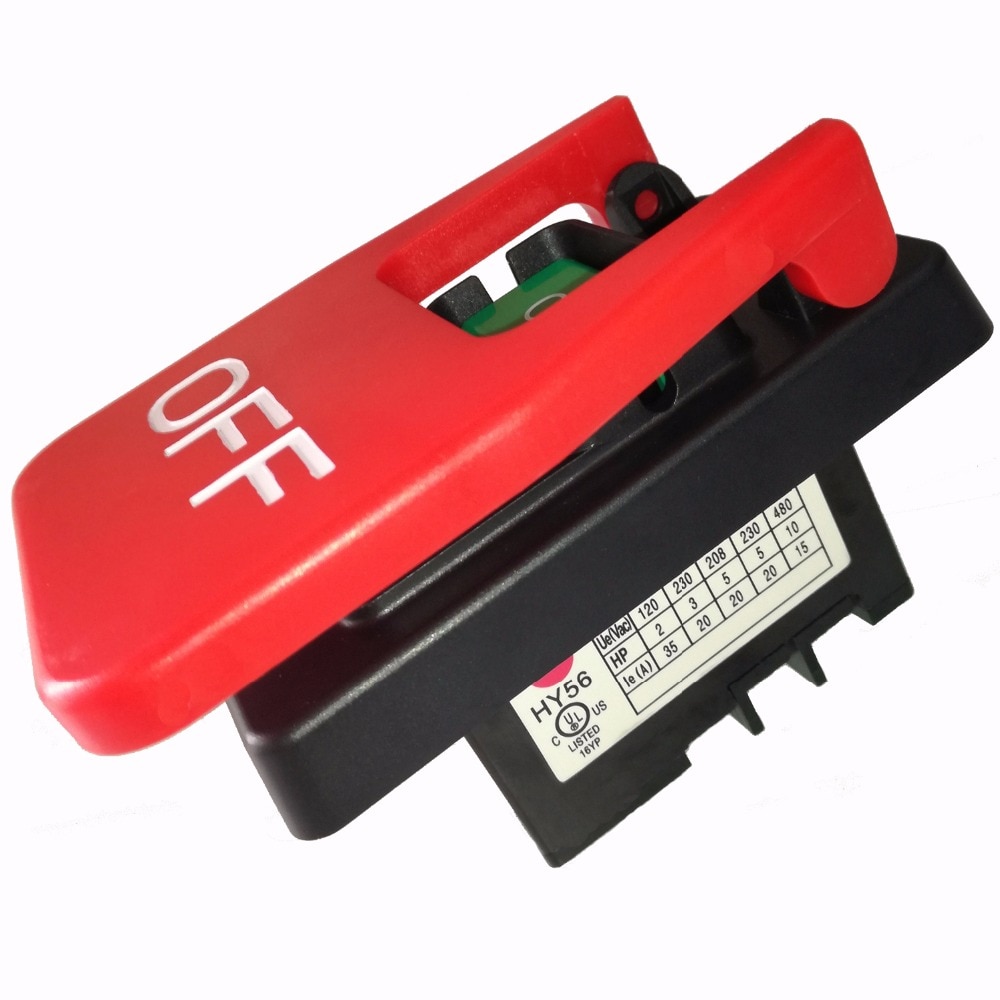 Kedu HY56 220V single phase 380V three phase 20Amp Table Saws Electromagnetic Pushbutton Switch for Bench Saw Wood Machine