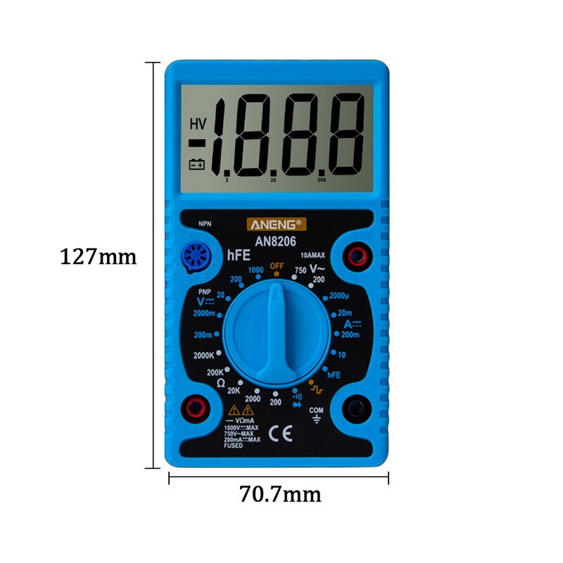 Large-screen Pocket Digital Multimeter Electrician Toolbox With Watch Palm-type Digital Display Universal Meter-1