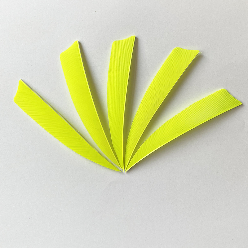 100Pcs 4 "Links Flügel Bogenschießen Befiederung Türkei Federn Schild Pfeil Welle Feder Befiederungen Flügel Jagd Schießen Zubehör