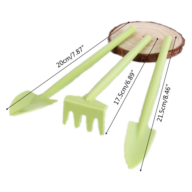 Gardening Soil Loosening Tool with Spade Shovel Rake Christmas for Kids Succulent Caring Tools Garden Planting Kit