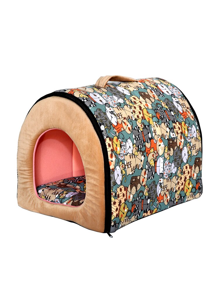 Pet Dog House Fully Washable Pet Kennel Cylinder Portable Dog House Golden Retriever Kennel Puppy Pet Cat Dog Bed Dog Cage