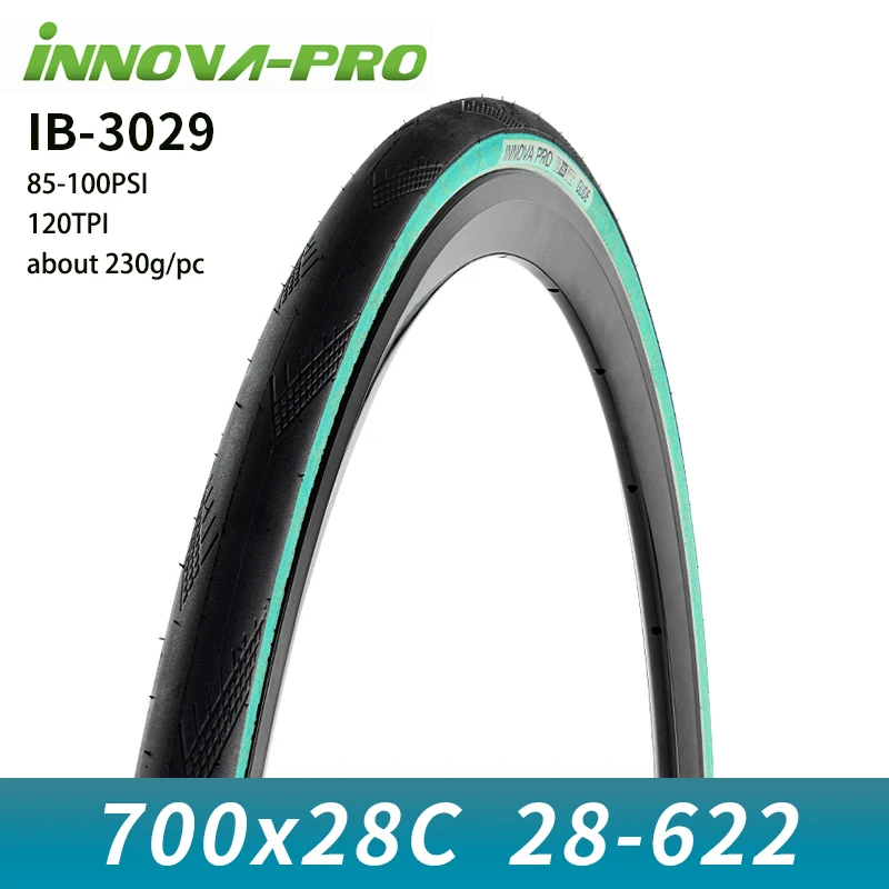 INNOVA Original 700c Road Bike Tire 700x23c/25c/27c/28c/30c Retro Travel Bicycle Out Tire 60/120 TPI Bike Tire Cycling Parts: army green