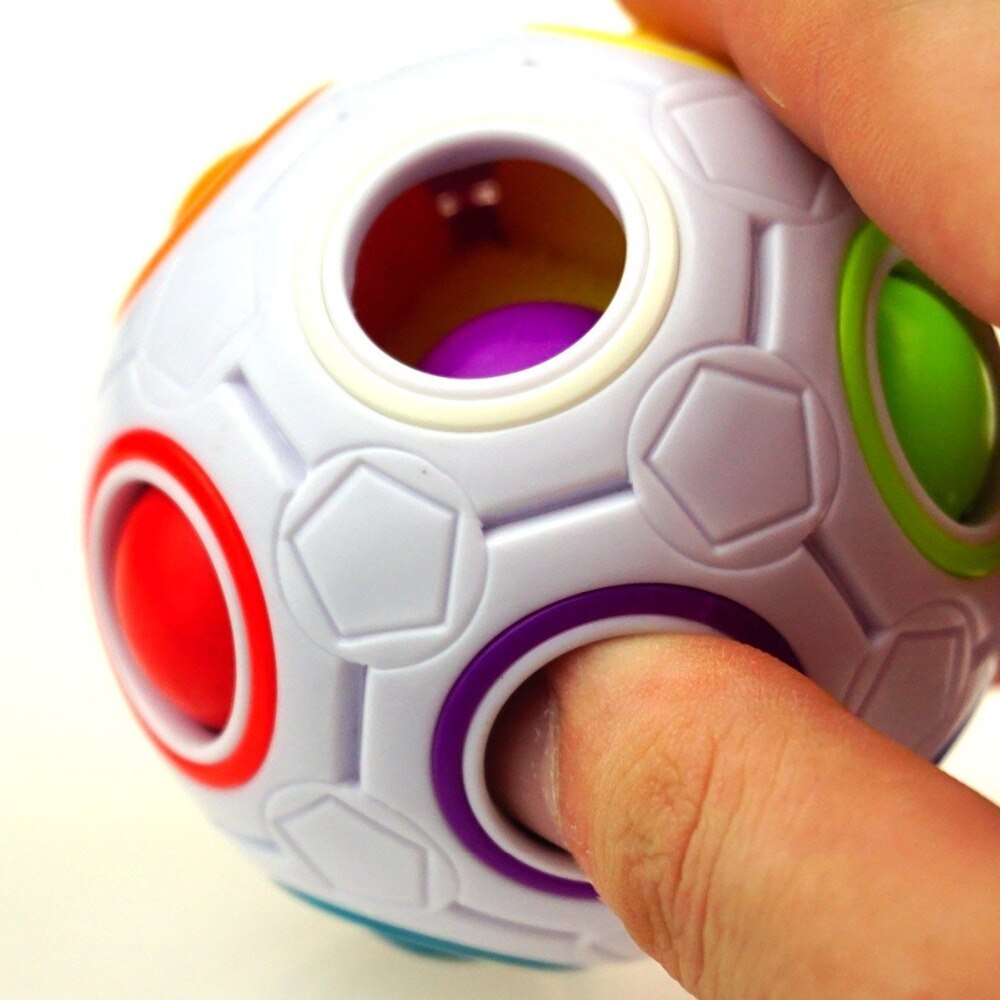 CuberSpeed YJ Rainbow Ball Magic cube with color box puzzle Magic Rainbow ball puzzle