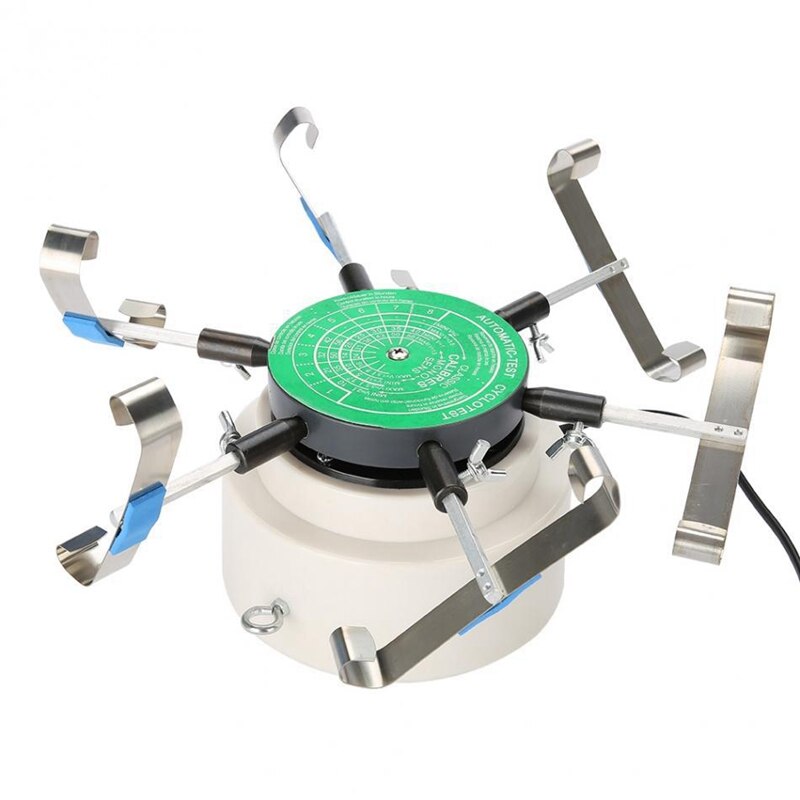 220v automatisk test cyklotest klocktestare klocktestmaskin - klockvindare för sex klockor samtidigt eu-kontakt