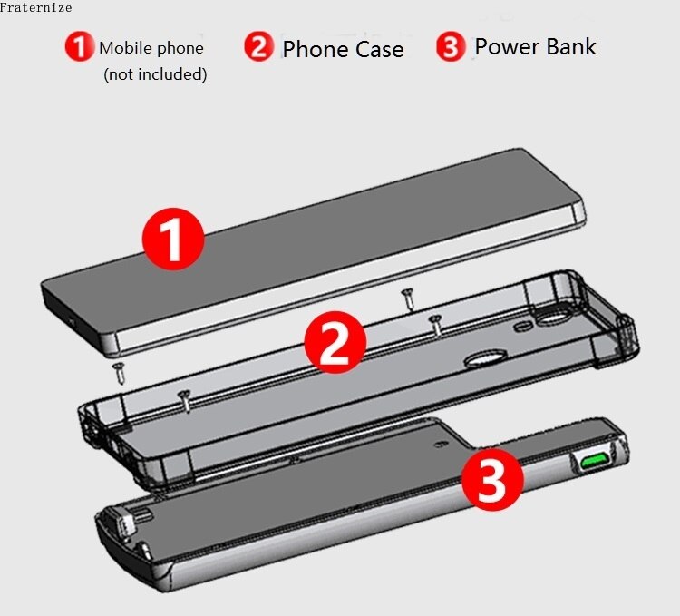 Funda con cargador de batería para Letv Leeco Le 2 Pro S3 2S, funda de carga portátil inteligente a prueba de golpes para Leeco Le Pro 3 Max 2