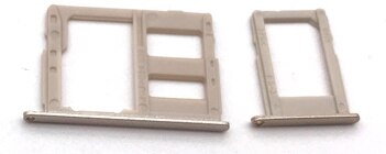 Dual/Single Sim Tray For Samsung Galaxy J3 J5 J7 /J330 J530 J730F SIM Card Slot Holder Replacement Part: dual gold