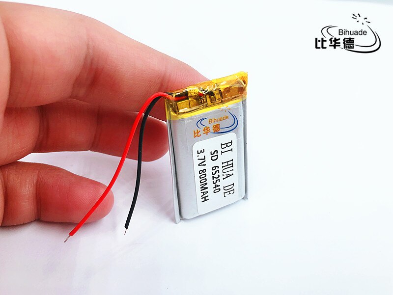 Li -po 3.7v lithium-polymer-akku 652540 6.5*25*40 mp3 diy-lautsprecher xiaomi 800 mah