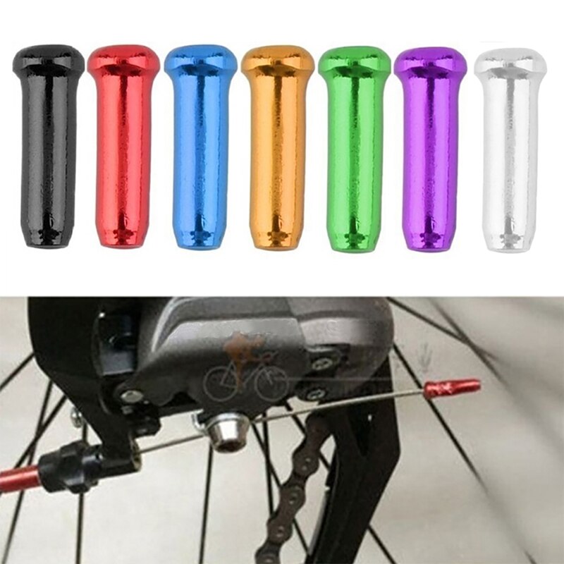 50 Stks/partij Aluminium Fiets Brake Shifter Inner Cable Tips Draad End Cap Crimps Fiets Accessoires Voor Mtb Bike