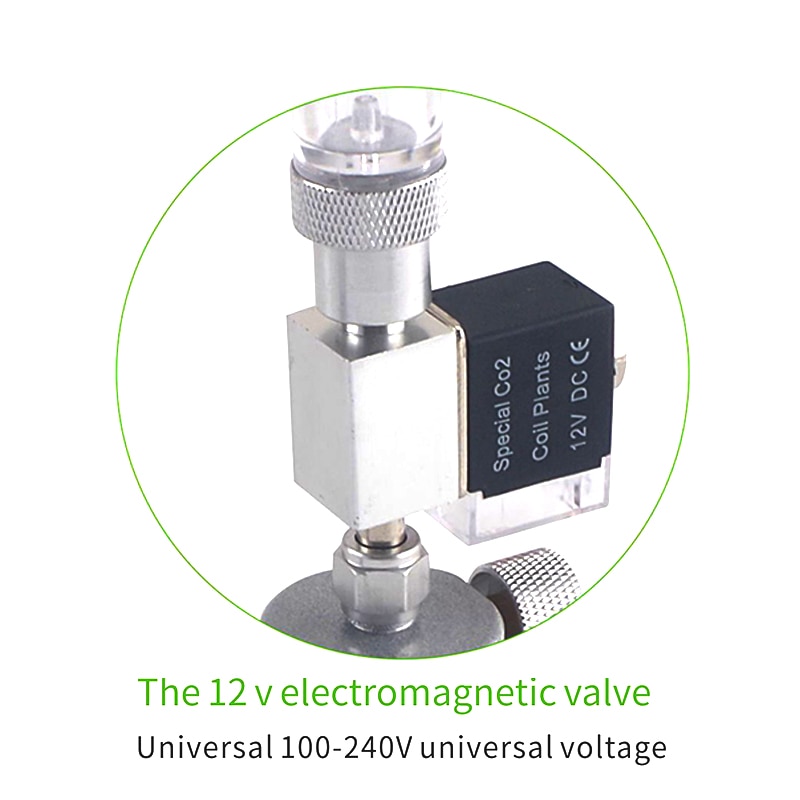 Aquarium CO2 Regulator System Kit co2 Diffuser Generator with Valve Bubble Atomizer Solenoid Fish Tank Carbon Dioxide For Plants