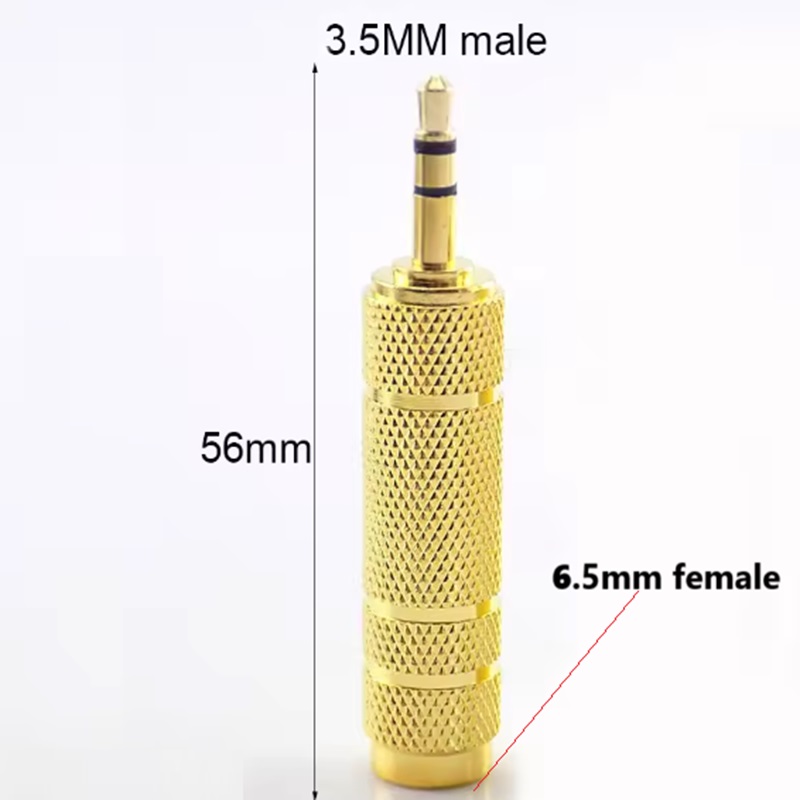 Jack Audio da 3,5 mm 6,35 mm da 6,5 maschio a 3,5 femmina / Jack maschio da 3,5 a 6,35 femmina Adattatore connettore femmina maschio Elettronica di consumo: giallo / Fascio 4