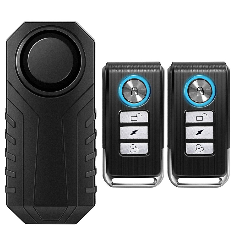 Elecpow Anti-Theft Vibration Bicycle Alarm Remote Control 113dB Loud Alarm Sensor Wireless Waterproof Bike Motorcycle Security