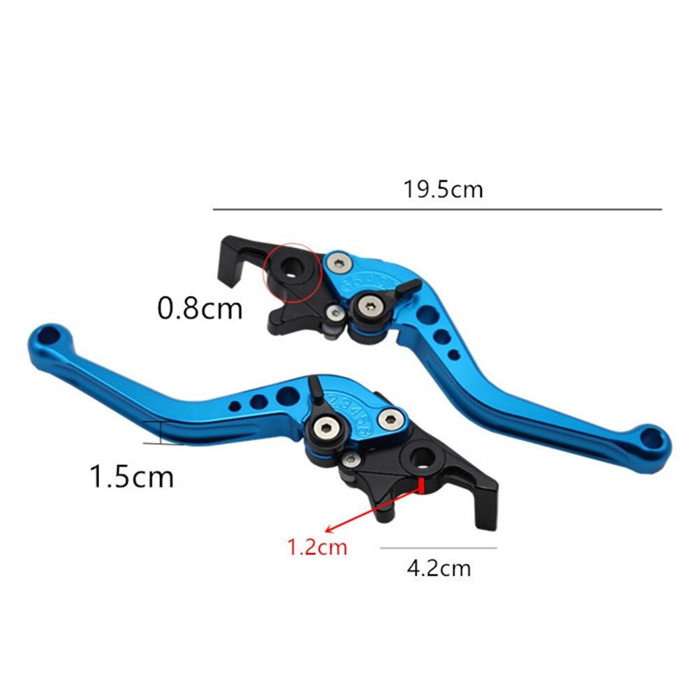 19.5cm 1 Pair CNC Universal Motorcycle scooter brake front disc Rear drum adjustable brake Clutch handle