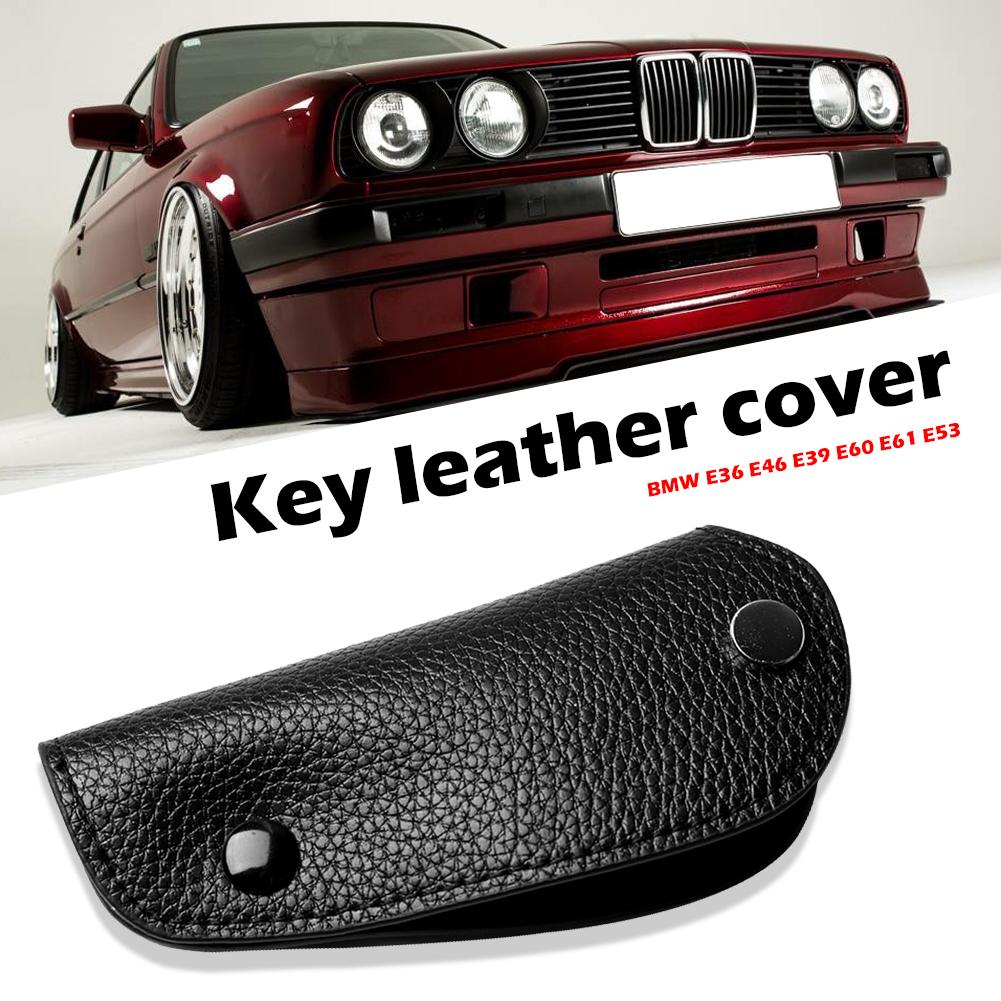 Sleutelhoesje litchi synthetisch leer voor bmw  e36 e46 e39 e60 e61 e53 eenvoudig en praktisch, middelgrote persoonlijkheid