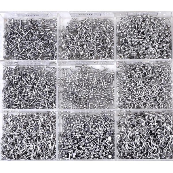 45/90 Stück Mix Edelstahl Nase Ohr Bauch Lip Zunge Ring Captive Bead Augenbraue Bar Piercings Körperschmuck Lot Bulk: Black / Hellgelb Gold Farbe