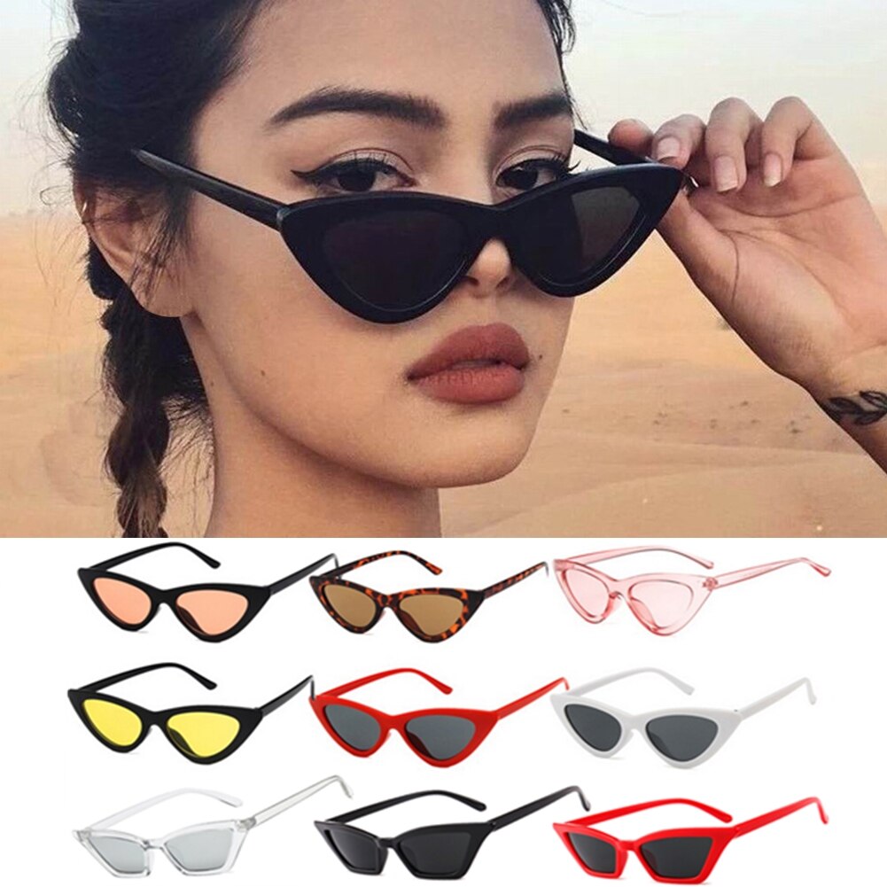 Retro Sunglasses UV400 Small Triangle Sunglasses Camping Sun Shades Ladies Trending Eyewear Outdoor Driving Glasses