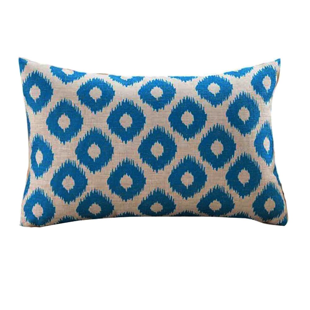 Kussensloop met geometrische print, café, woondecoratie, kussenhoezen, rechthoekig, eenvoudig element, funda almohada: D