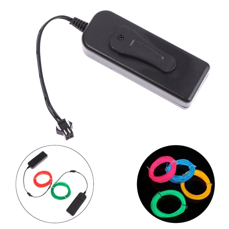 DC 3V AA Battery 5V USB 12V Power Supply Adapter Driver Controller Inverter For 1-220M El Wire Electroluminescent Light