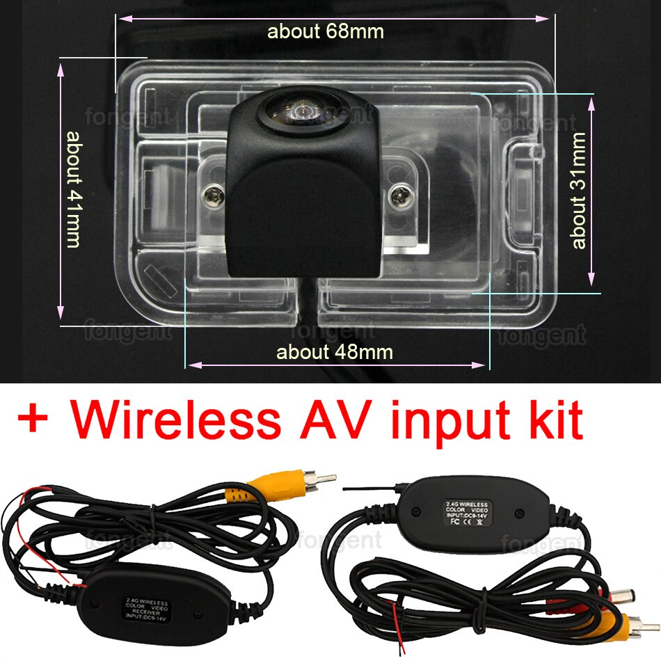 Voor Suzuki Swift ZC32S ZC72S ZC82S Auto Back Up Parking Reverse Rear view Draadloze Camera: fish eye wireless