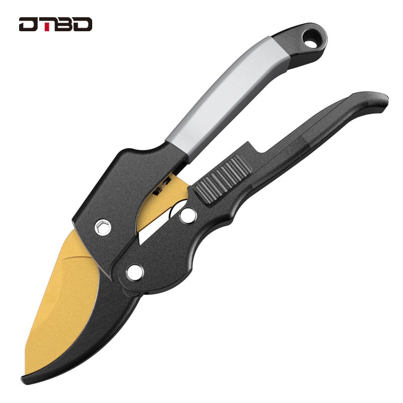DTBD Plant Trim Horticulture Hand Pruner Cut Secateur Shrub Gardening Scissor Tool Anvil Branch Shear Orchard Pruning Shears