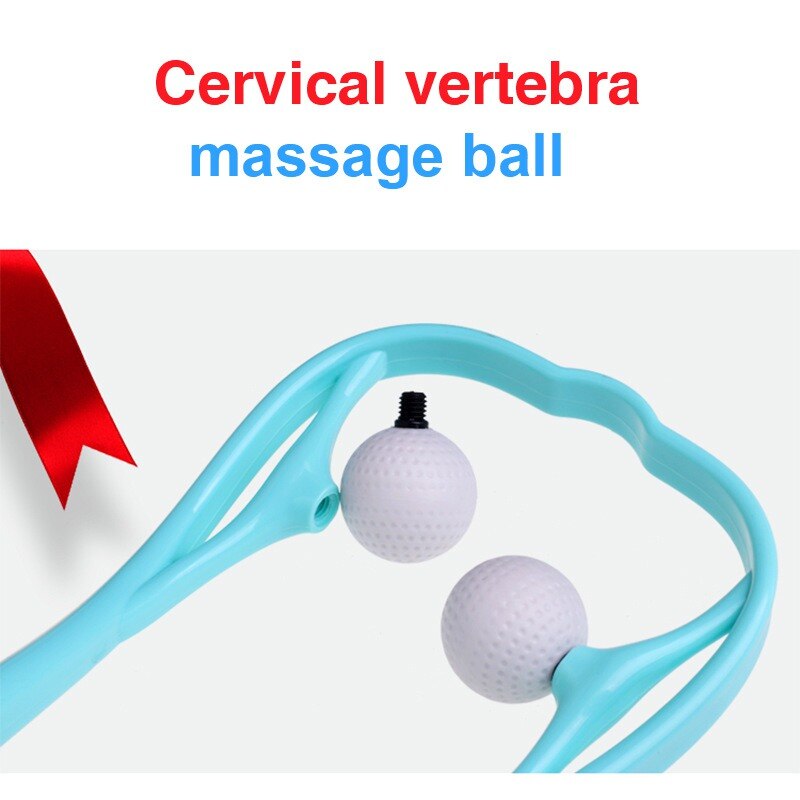 Masajeador cervical Manual, pequeño aparato de masaje para el hogar, alivia el dolor, amasamiento del cuello y masaje para estrés en los músculos