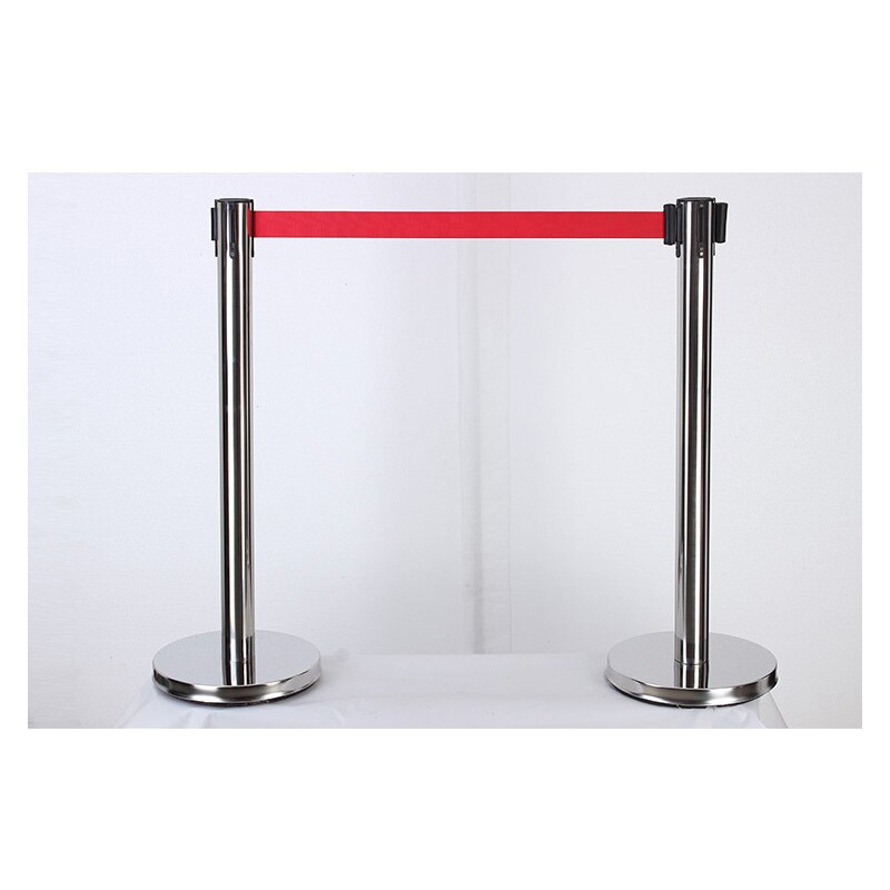 3meters Stainless Steel Warning Line Traffic queue barrier post Crowd Control Barrier 2pcs a Pair for