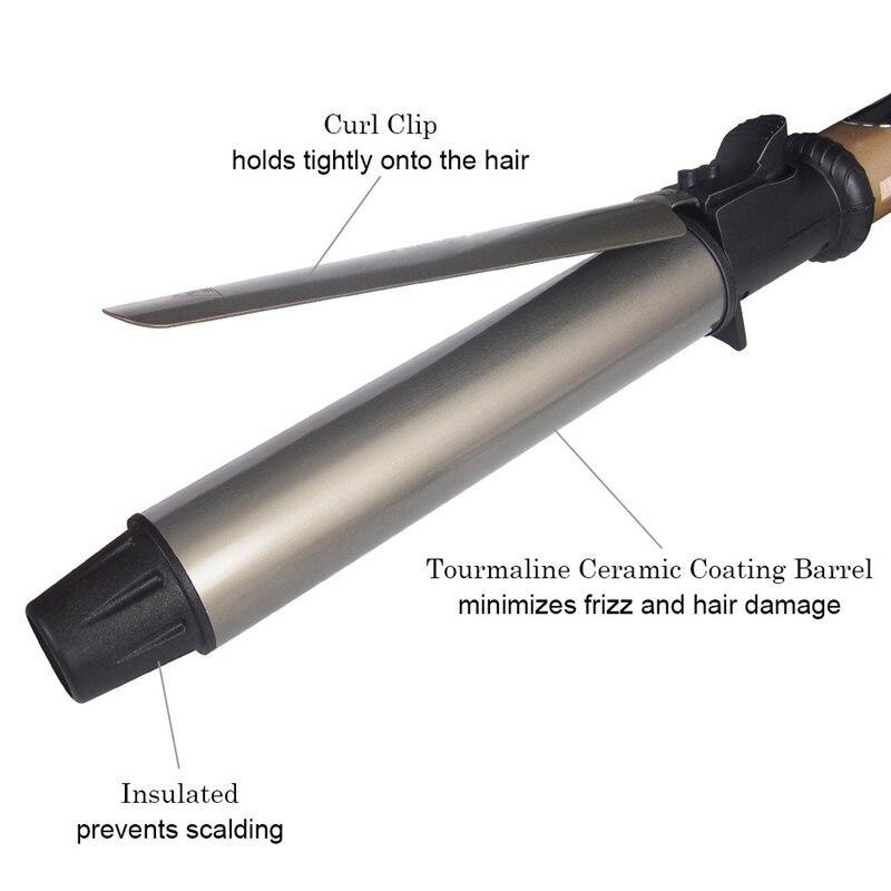 Ceramic Hair Curler Rotating Curling Iron Wand Curling Irons LCD Wand Curlers Hair Styling Tools