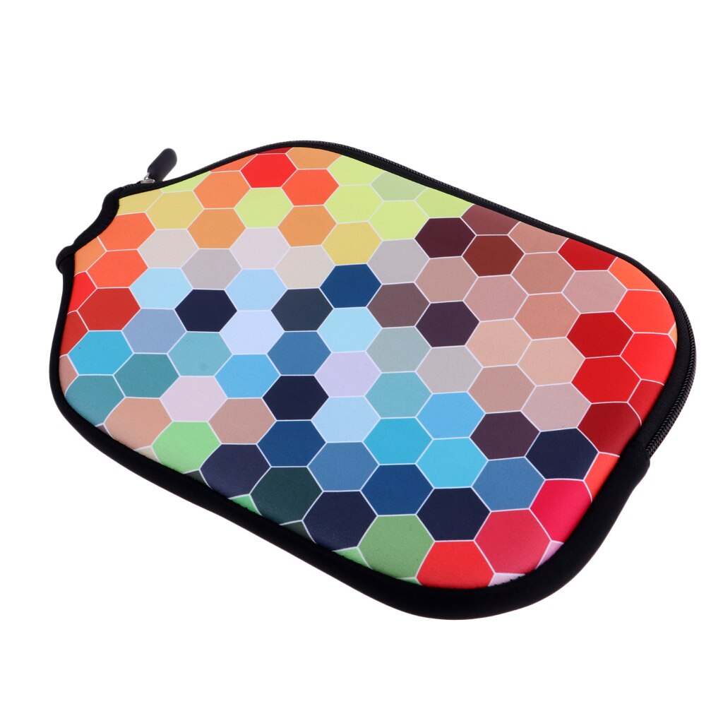 Premium Neoprene Pickleball Paddle / Racket Cover Zipper Protective Case Storage Holder Sleeve Bag Accessories - Various Colors: A 14