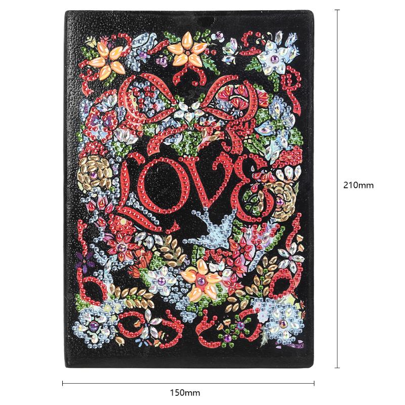 50 Pages A5 Drawing Notebook Craft DIY Special Shaped Diamond Painting Especially Delicate Violin: I