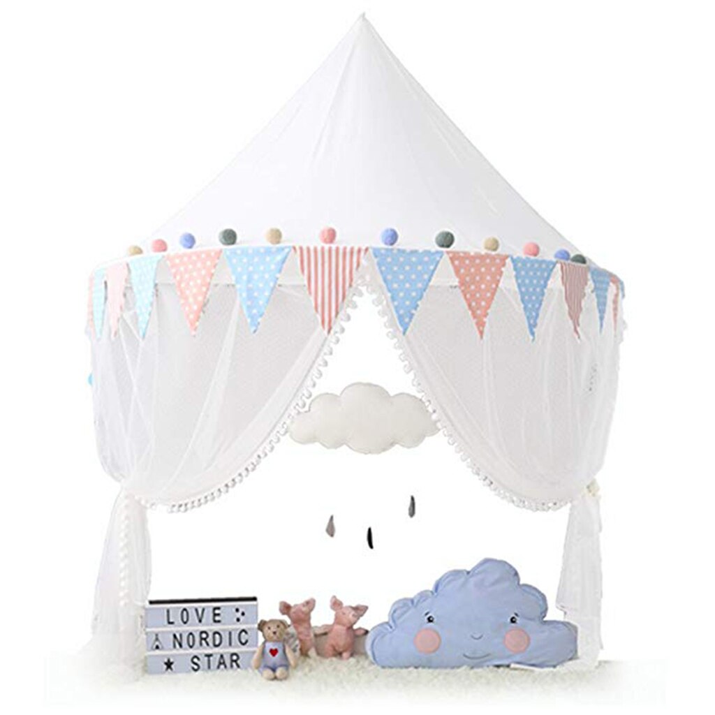 Kids Bed Canopy With Mosquito Netting Hanging Play Tent Reading Corner - Small 43inch X 20inch