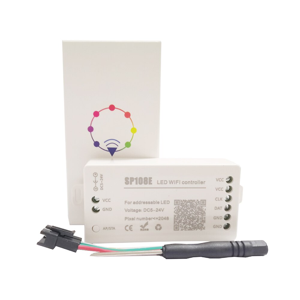 WS2812B WS2811 Led Strip Controller Music Wifi Bluetooth Led Controller SP108E SP107E SP106E SP105E SP110E 14/17/21 Keys DC5-24V