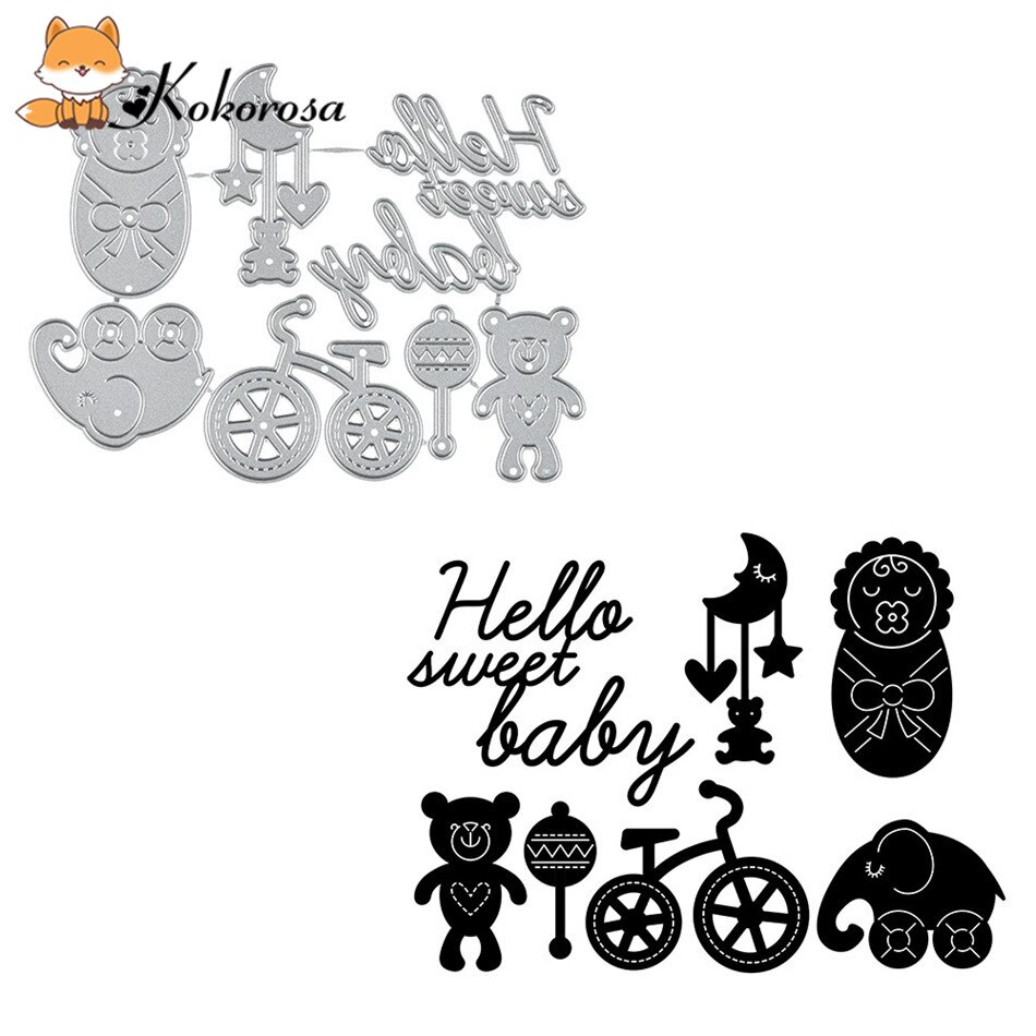 DiyArts Baby series Dies Metal Cutting Die Girl Diecuts for Making Cards Photo Album Craft Mom Stencil Templates Scrapbooking: 211