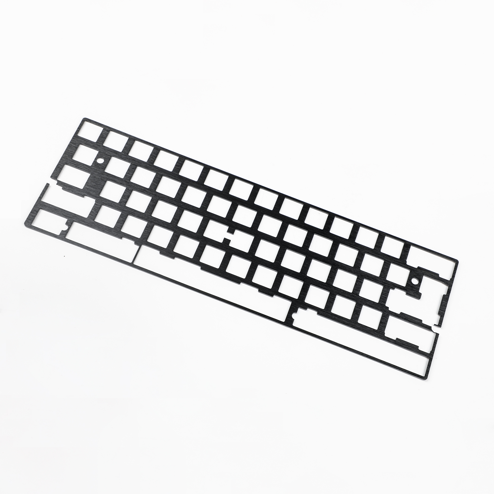 60% 61 64 Minila Universal Aluminum Brass Steel Positioning Board Plate For DZ60 GH60 XD64 Bface YD64MQ DIY Mechanical Keyboard: Red