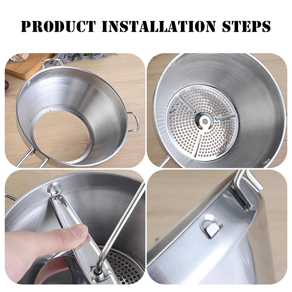 Food Grinder Mill Stainless Steel Unique Uses Durable Manual Non-toxic Easy To Use Versatile And Best Tool For Outdoor Activity