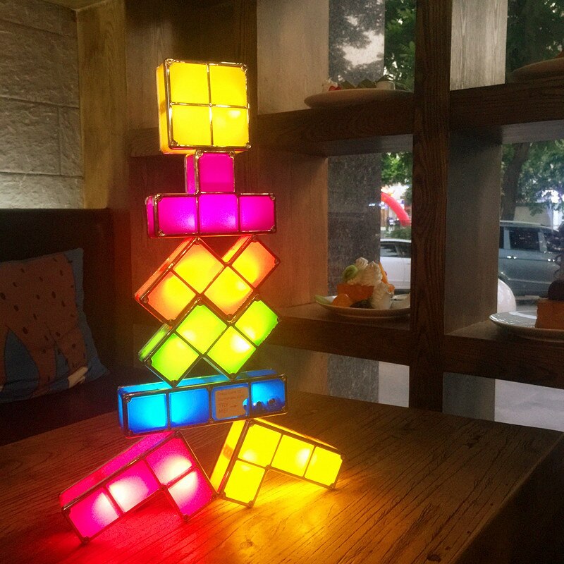 Magic Tetris Tafellamp Speelgoed Antistress Wetenschap Gadget Juguetes Fantasie Licht Blokken Speelgoed Speelgoed Halloween Schocker Brinquedos